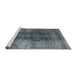 Sideview of Machine Washable Industrial Modern Light Slate Gray Rug, wshurb3151