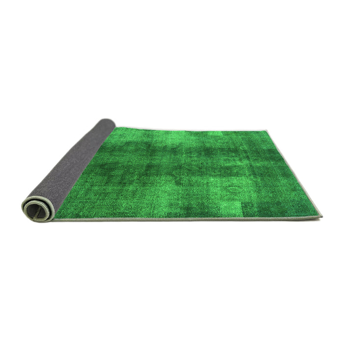 Sideview of Oriental Green Industrial Rug, urb3151grn