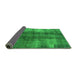 Sideview of Oriental Green Industrial Rug, urb3151grn