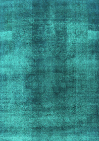 Oriental Turquoise Industrial Rug, urb3151turq