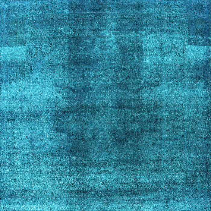 Square Oriental Light Blue Industrial Rug, urb3151lblu