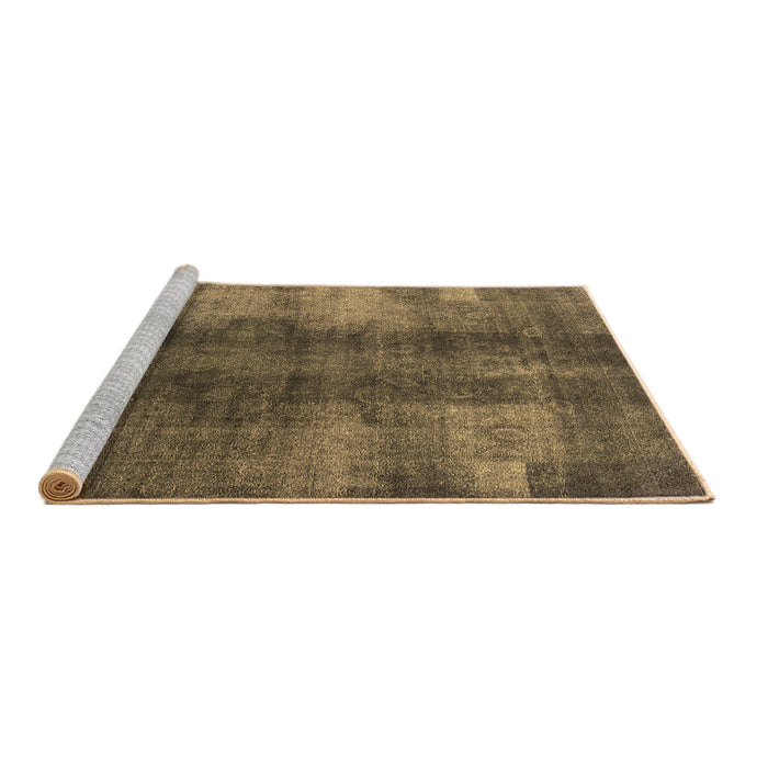 Sideview of Machine Washable Oriental Brown Industrial Rug, wshurb3151brn