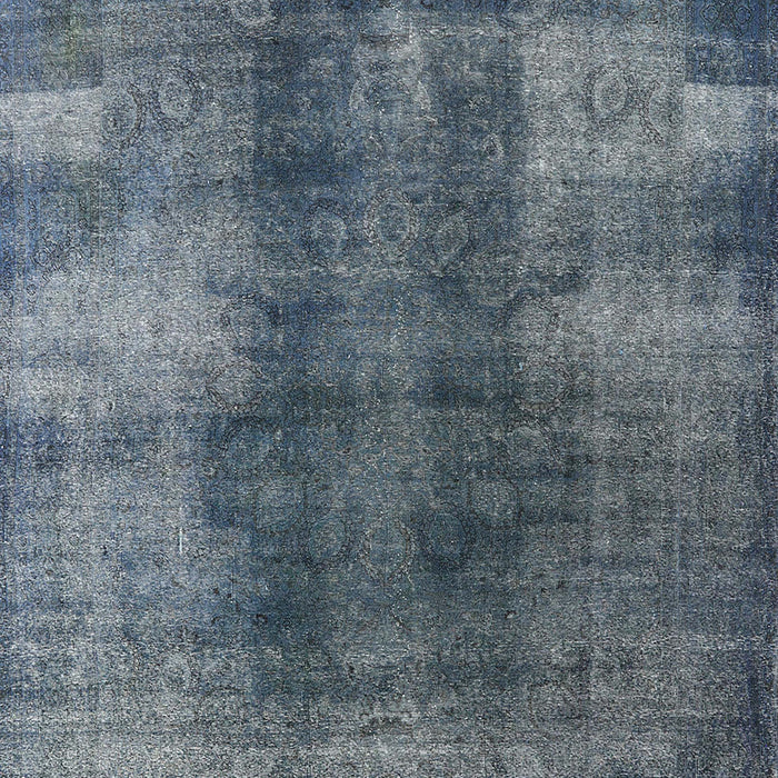 Mid-Century Modern Light Slate Gray Oriental Rug, urb3151