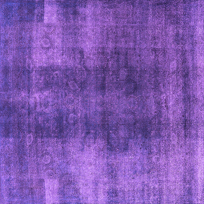 Square Oriental Purple Industrial Rug, urb3151pur