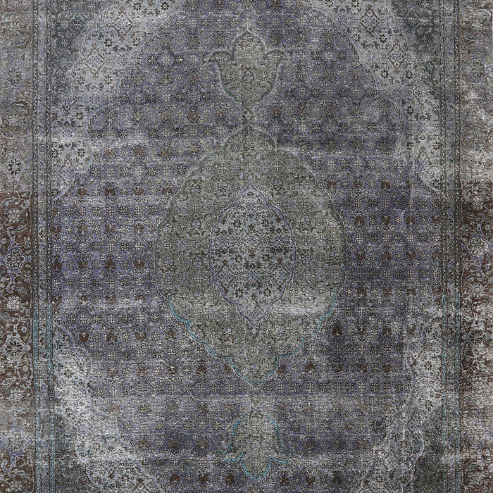 Machine Washable Industrial Modern Gray Rug, wshurb3152