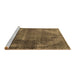 Sideview of Machine Washable Oriental Brown Industrial Rug, wshurb3152brn