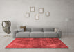 Industrial Red Washable Rugs