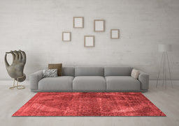 Industrial Red Washable Rugs