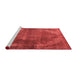 Industrial Red Washable Rugs