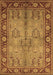 Machine Washable Oriental Brown Industrial Rug, wshurb3153brn