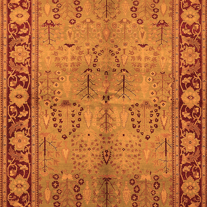 Oriental Orange Industrial Rug, urb3153org
