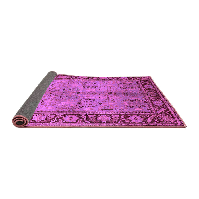Sideview of Oriental Purple Industrial Rug, urb3153pur