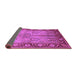 Sideview of Oriental Purple Industrial Rug, urb3153pur