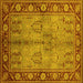 Square Oriental Yellow Industrial Rug, urb3153yw