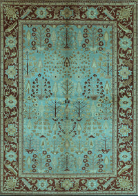 Oriental Light Blue Industrial Rug, urb3153lblu