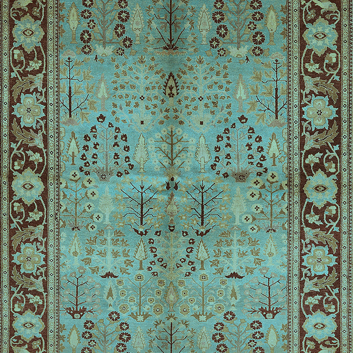 Oriental Light Blue Industrial Rug, urb3153lblu