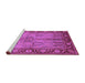 Sideview of Machine Washable Oriental Purple Industrial Area Rugs, wshurb3153pur