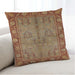 Lifestyle Image of Mid-Century Modern Urban Square Mahogany Brown Throw Pillow, 18 inch by 18 inch, pwurb3153