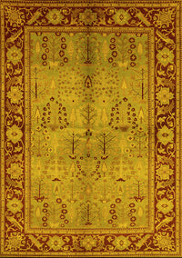 Oriental Yellow Industrial Rug, urb3153yw