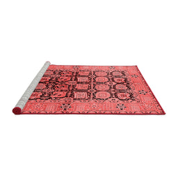 Industrial Red Washable Rugs