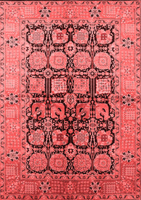 Oriental Red Industrial Rug, urb3154red