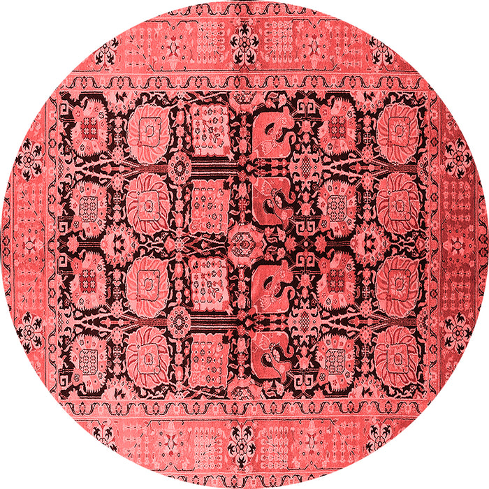 Machine Washable Oriental Red Industrial Rug, wshurb3154red