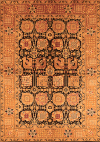 Oriental Orange Industrial Rug, urb3154org