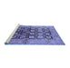 Sideview of Machine Washable Oriental Blue Industrial Rug, wshurb3154blu