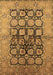 Machine Washable Oriental Brown Industrial Rug, wshurb3154brn