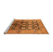 Sideview of Machine Washable Oriental Orange Industrial Area Rugs, wshurb3154org