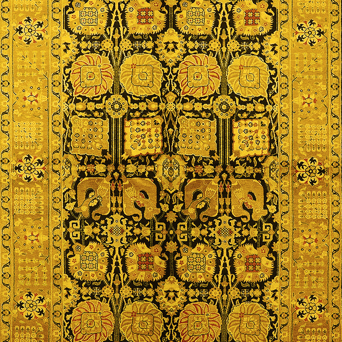 Oriental Yellow Industrial Rug, urb3154yw