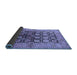 Sideview of Oriental Blue Industrial Rug, urb3154blu