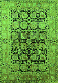 Oriental Green Industrial Rug, urb3154grn