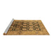 Sideview of Machine Washable Oriental Brown Industrial Rug, wshurb3154brn