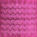 Square Machine Washable Oriental Pink Industrial Rug, wshurb3155pnk