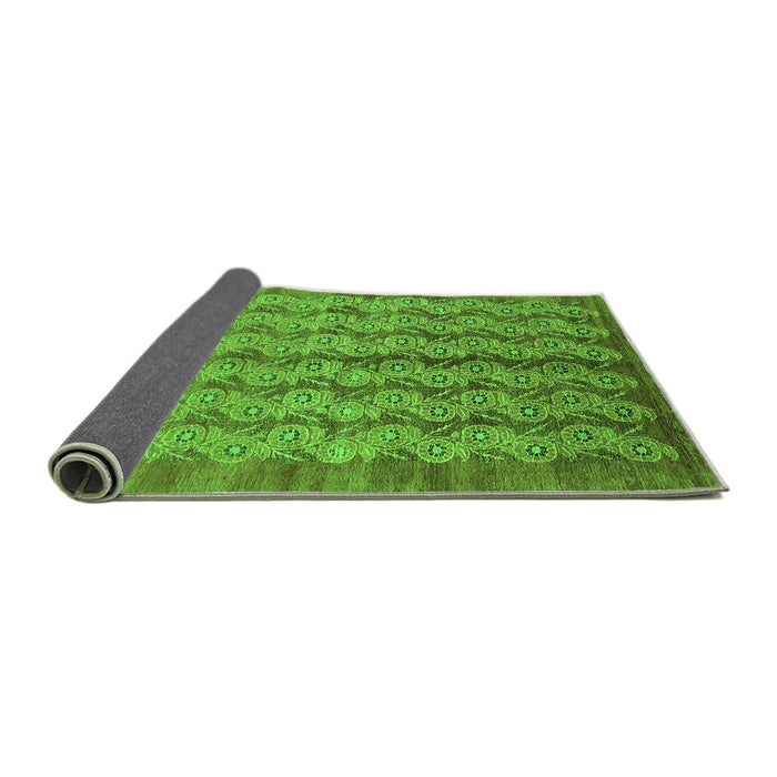 Sideview of Oriental Green Industrial Rug, urb3155grn