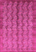 Machine Washable Oriental Pink Industrial Rug, wshurb3155pnk