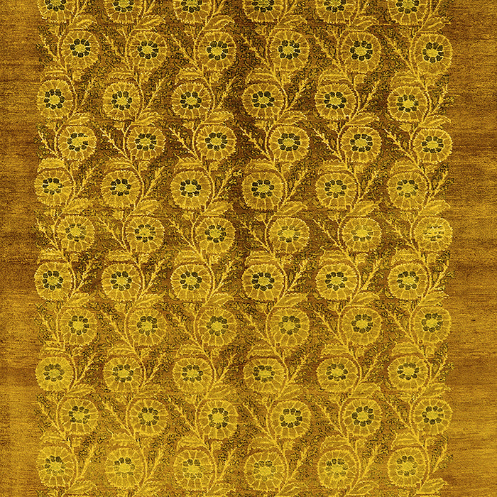 Oriental Yellow Industrial Rug, urb3155yw