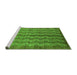 Sideview of Machine Washable Oriental Green Industrial Area Rugs, wshurb3155grn