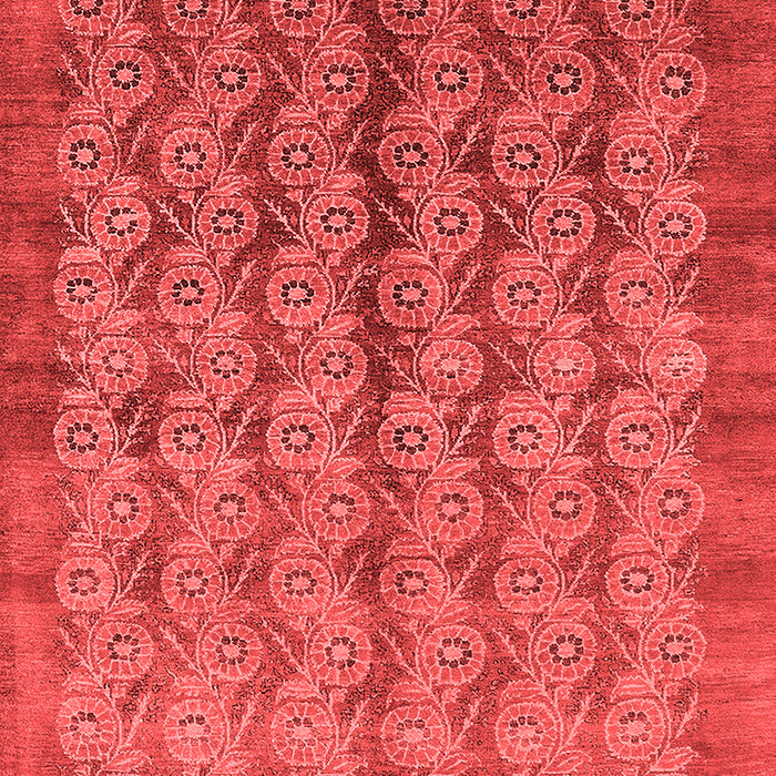 Machine Washable Oriental Red Industrial Rug, wshurb3155red