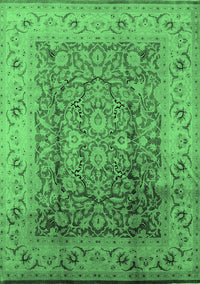 Oriental Emerald Green Industrial Rug, urb3156emgrn