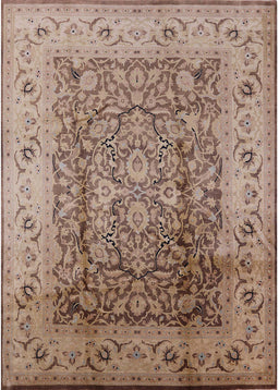 Machine Washable Industrial Modern Sienna Brown Rug, wshurb3156