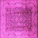 Square Oriental Pink Industrial Rug, urb3156pnk