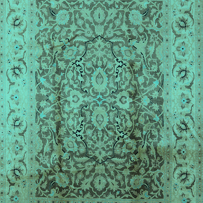 Oriental Turquoise Industrial Rug, urb3156turq