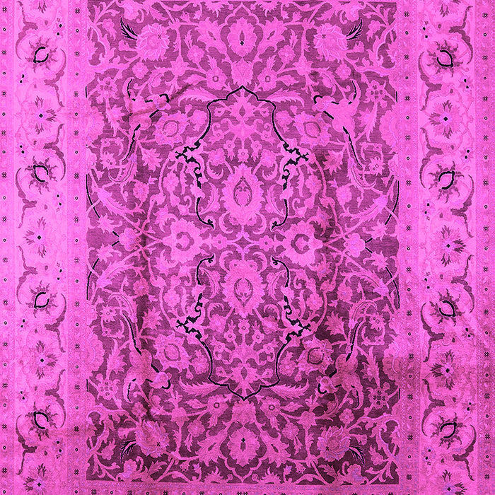 Machine Washable Oriental Pink Industrial Rug, wshurb3156pnk