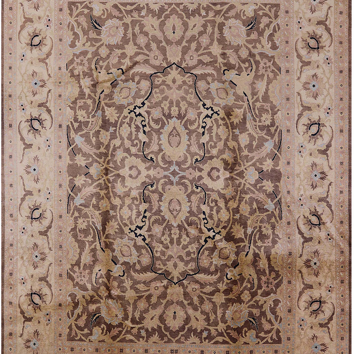 Mid-Century Modern Sienna Brown Oriental Rug, urb3156
