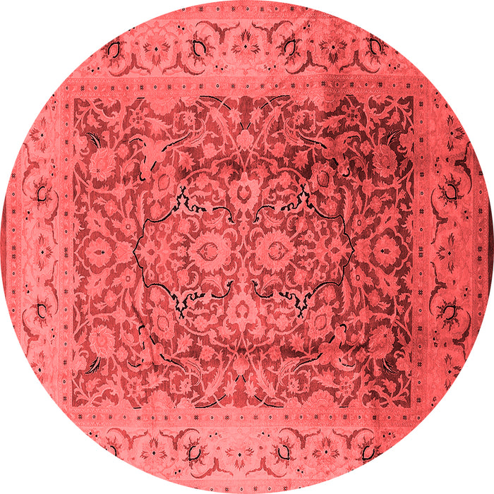 Machine Washable Oriental Red Industrial Rug, wshurb3156red