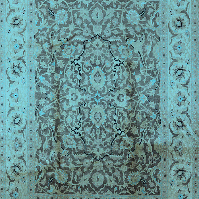 Oriental Light Blue Industrial Rug, urb3156lblu