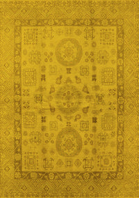 Oriental Yellow Industrial Rug, urb3157yw