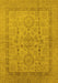 Oriental Yellow Industrial Rug, urb3157yw